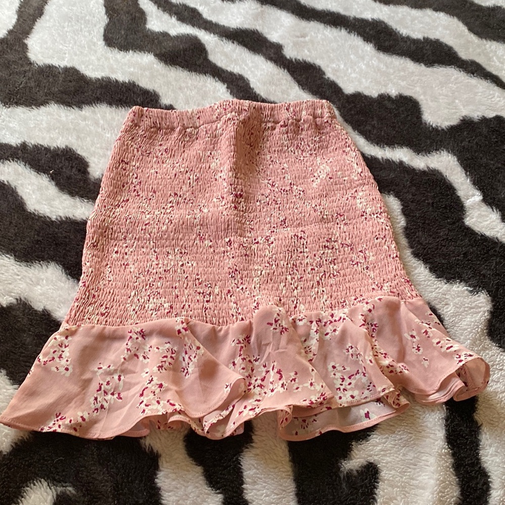 Floral stretchy skirt